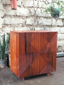 Patterned Wine Cabinet